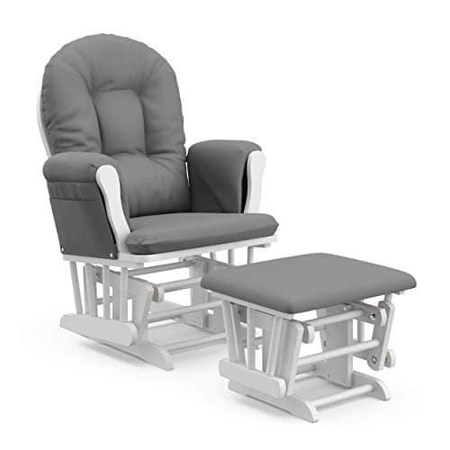 Storkcraft Premium Hoop Glider & Ottoman